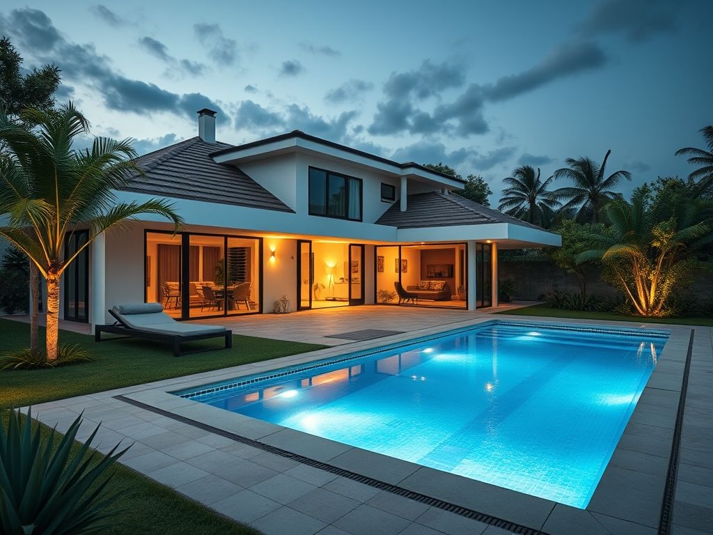Casa com piscina