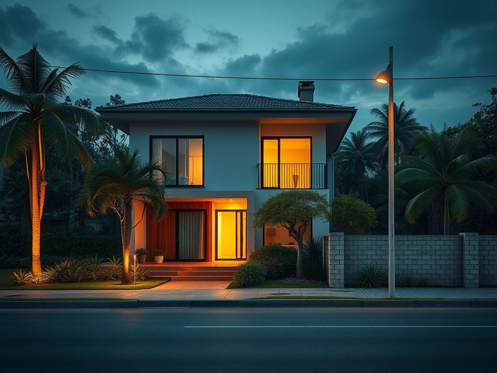 Casa com acesso à rodovia