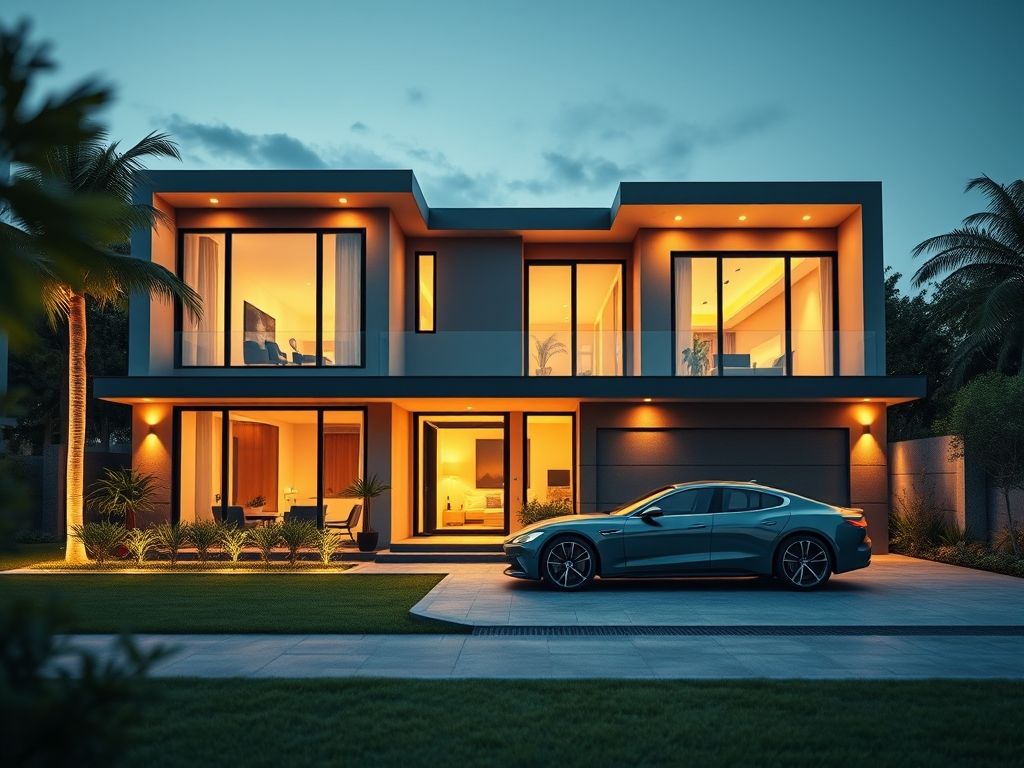 Casa com boa iluminação