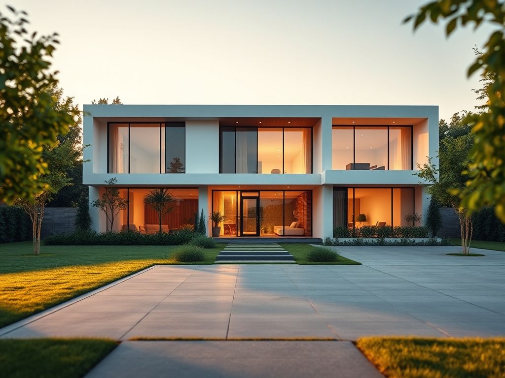 Casa com projeto moderno